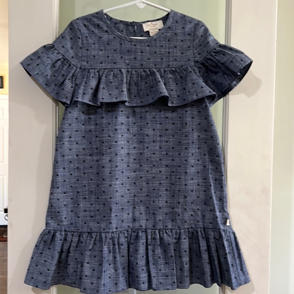 Kate Spade chambray ruffled dress